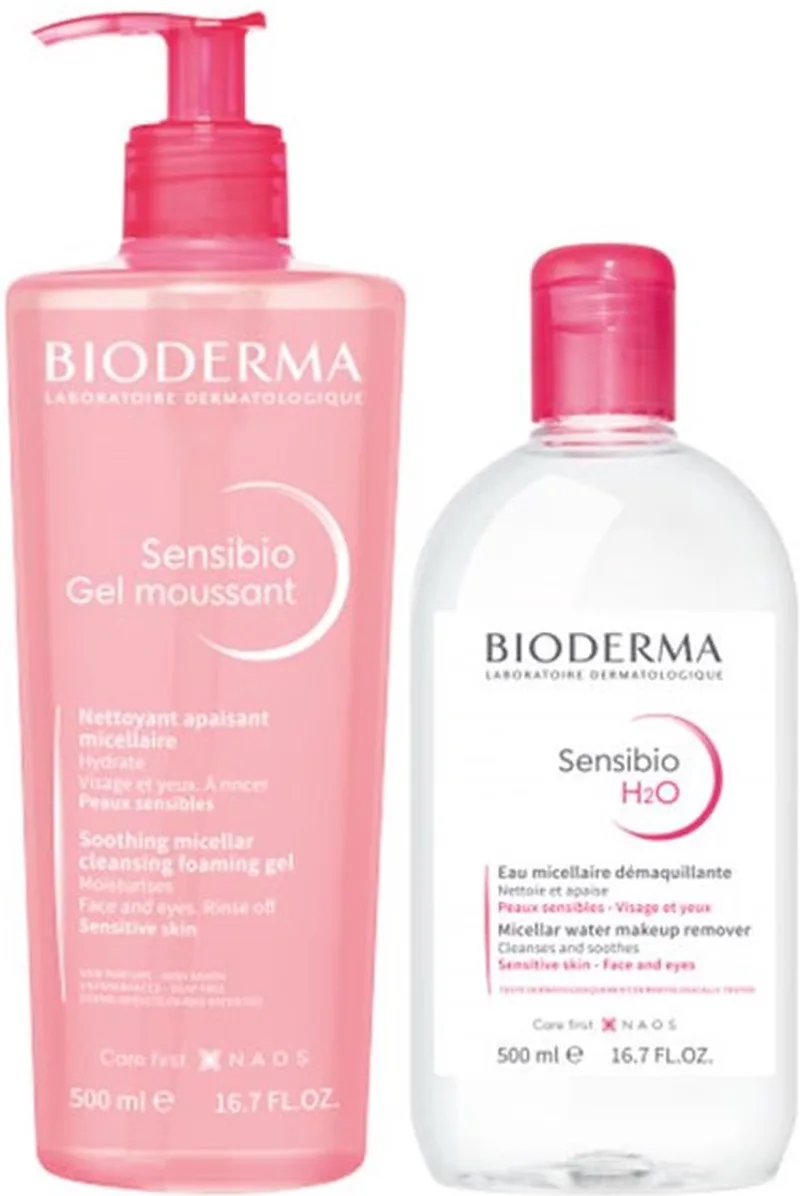 Sensibio H2O Sensitive Skin Cleanser - Cleansing Gel voor unisex fra Bioderma i 500 ml – produktbillede