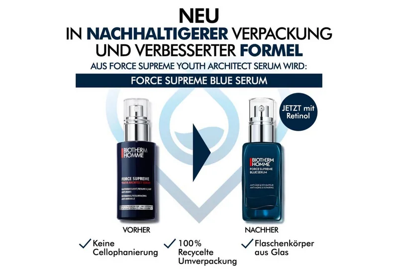 Anti-Falten-Serum Force Supreme Youth Architect 2×50 ml Duo, für festere, glatter wirkende Männerhaut von Biotherm – Produktfoto 3 von 3