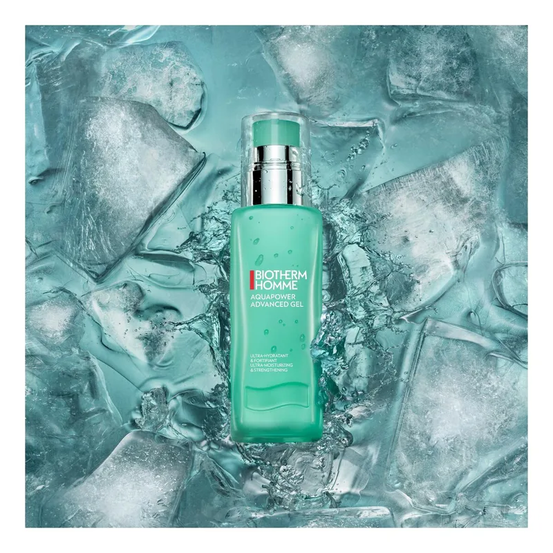 Aquapower Advanced Gel Moisturizer – Voor mannen – Hydraterende Gezichtsverzorging - Niacinamide fra Biotherm i 100 ml – produktbillede 4 af 5