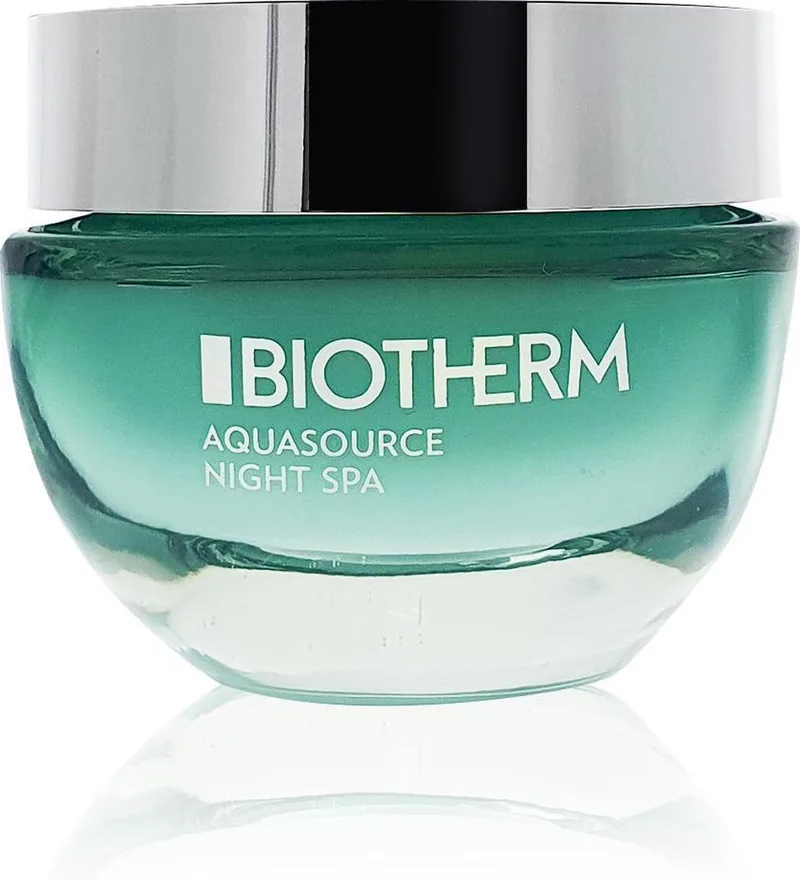 Aquasource Night Spa Cream - Hydraterende Nachtcrème Voor Vrouwen - Gezichtsmasker - Glycerine fra Biotherm i 50 ml – produktbillede 1 af 2