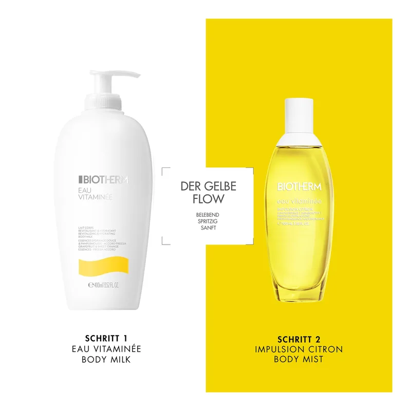Body Mist – Eau Vitaminée Impulsion Citron – Verfrissende Citrus Body Mist – Noten van Citroen, Fresia, Jasmijn & White Musk fra Biotherm i 100 ml – produktbillede 3 af 4
