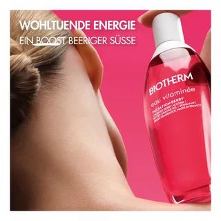 Body Mist – Eau Vitaminée Pulsation Berry – Verfrissende Fruitige Bodymist – Noten van Framboos, Bergamot, Sinaasappelolie & Cederhout fra Biotherm i 100 ml – produktbillede 4 af 4