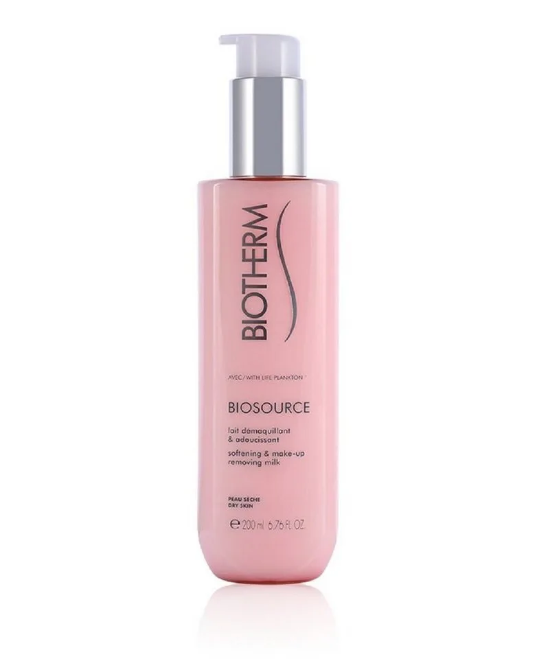 Make-up-Entferner Biosource weichmachende & abschminkende Milch Make up Entferner 2-tlg., Reinigungsmilch Gesichtspflege Pflege Kosmetik Gesichtsmilch Skin van Biotherm in Wit, 200 ml – productfoto