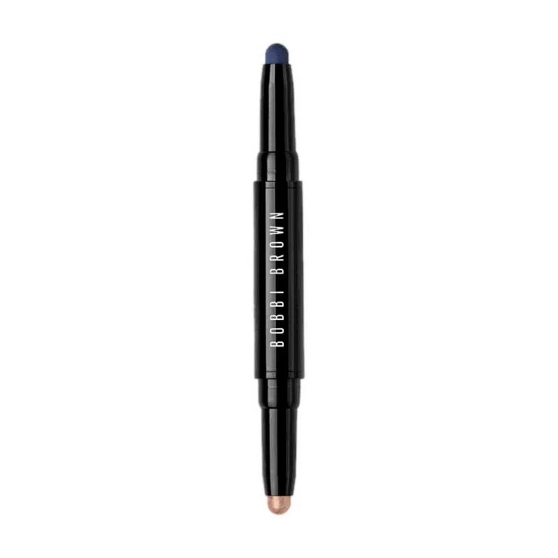 Dual-Ended Long-Wear Cream Shadow Stick by Bobbi Brown in 01-Silk, Rich Navy – product photo