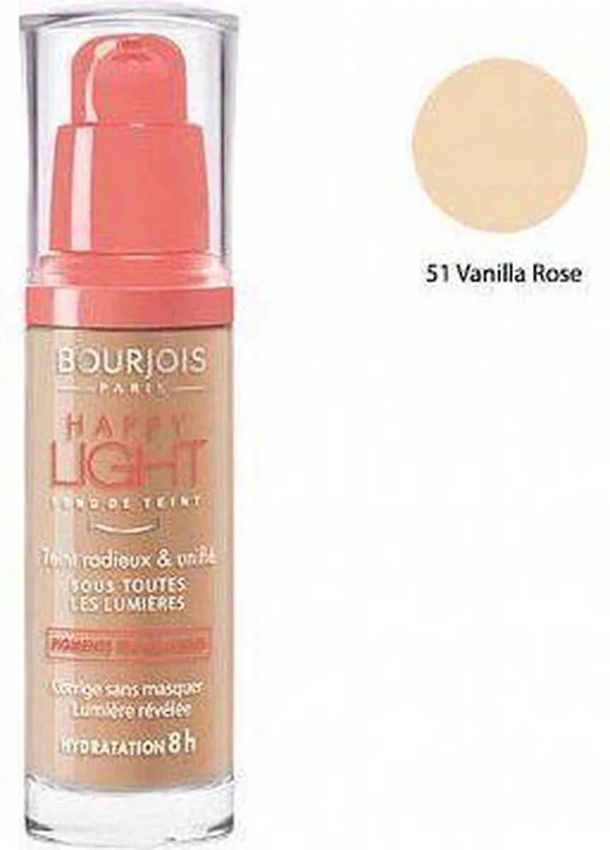 Happy Light Foundation - 51 Vanille Rosé van Bourjois in Rose vanilla – productfoto