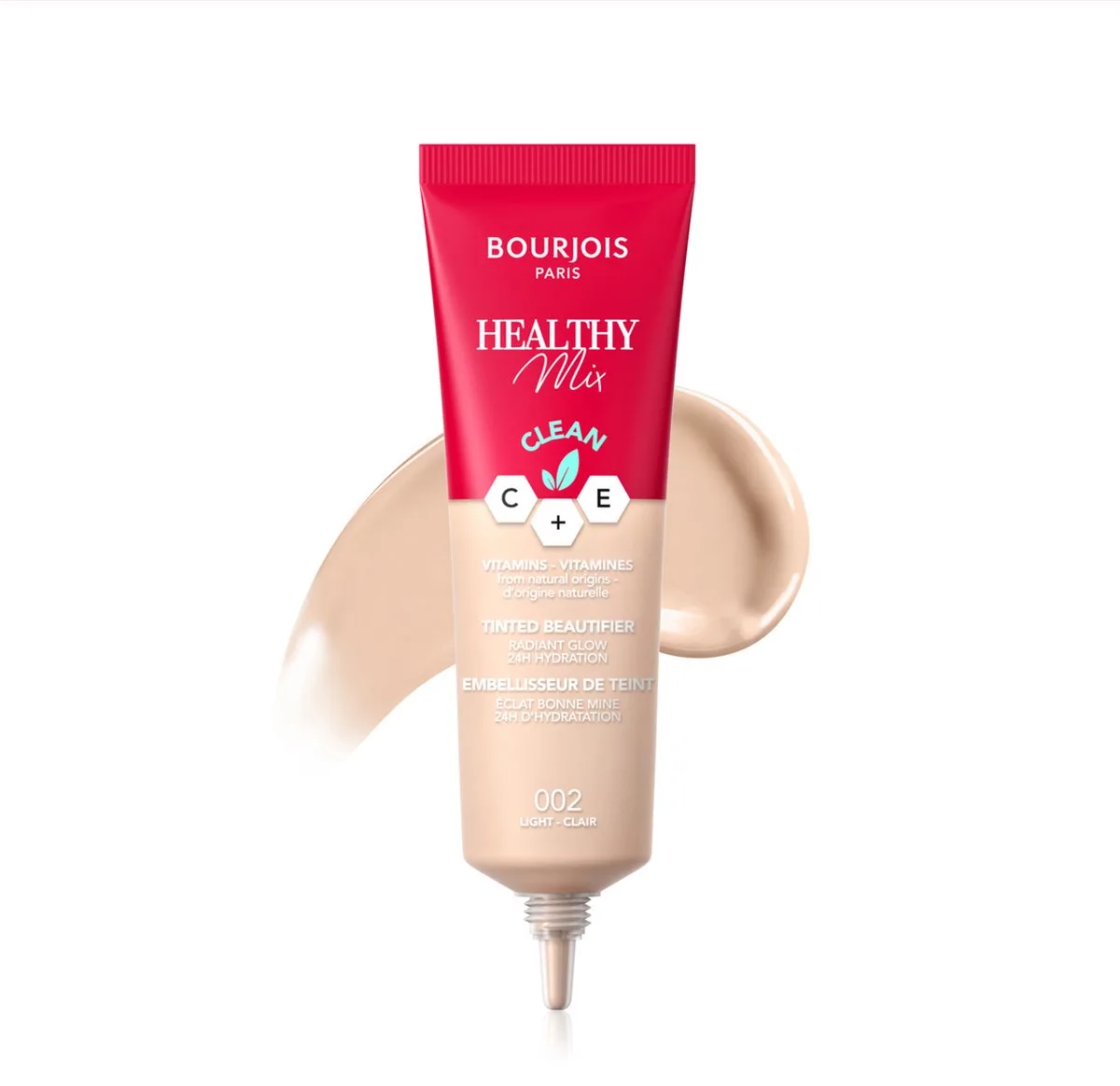 Healthy Mix Clean Tinted Beautifier Foundation 002 Light de Bourjois en 002 light – photo du produit