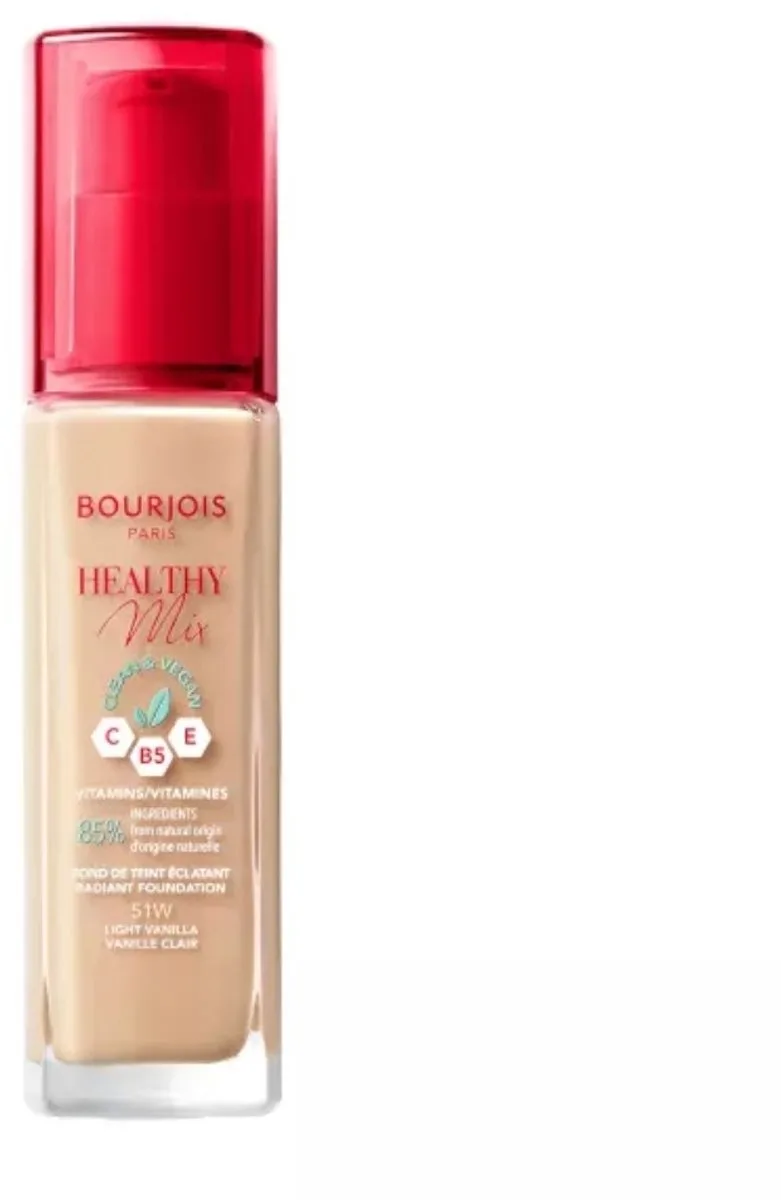 Healthy Mix Clean Vegan Foundation 051 Light Vanilla by Bourjois in 051 Light Vanilla – product photo