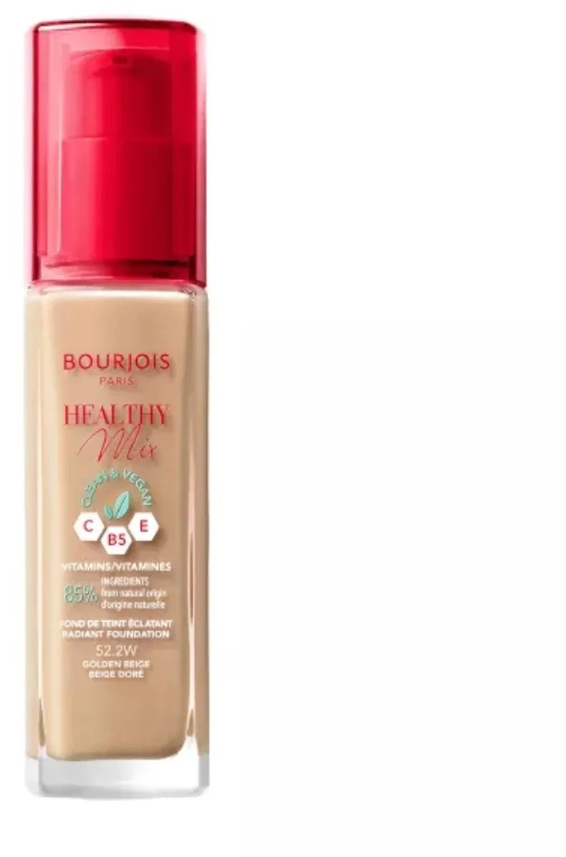 Healthy Mix Clean Vegan Foundation 52.2 Golden Beige de Bourjois en 52.2 Golden Beige – photo du produit