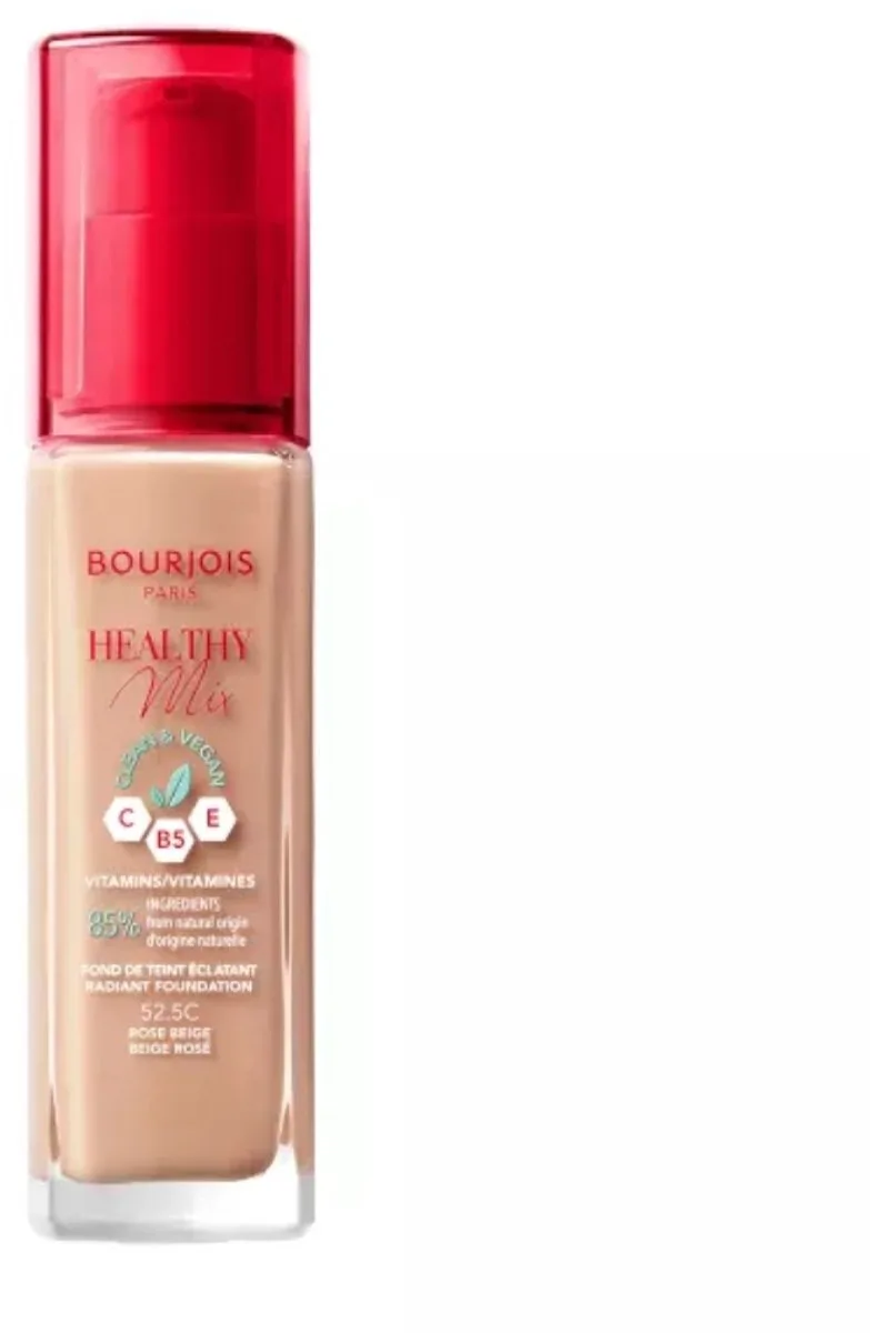 Healthy Mix Clean Vegan Foundation 52.5 Rose Beige de Bourjois en 52.5 Rose Beige – photo du produit