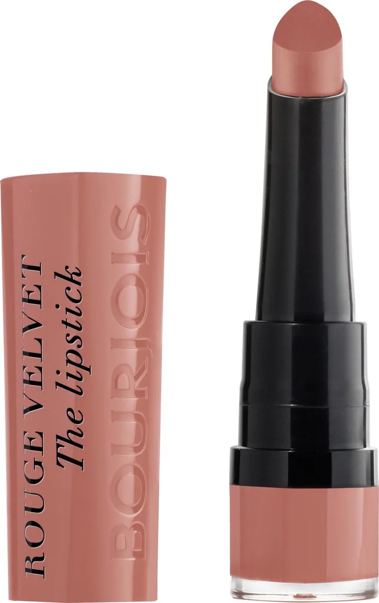 Rouge Velvet The Lipstick Regular 2.40 G de Bourjois en 15 Peach Tatin – photo du produit