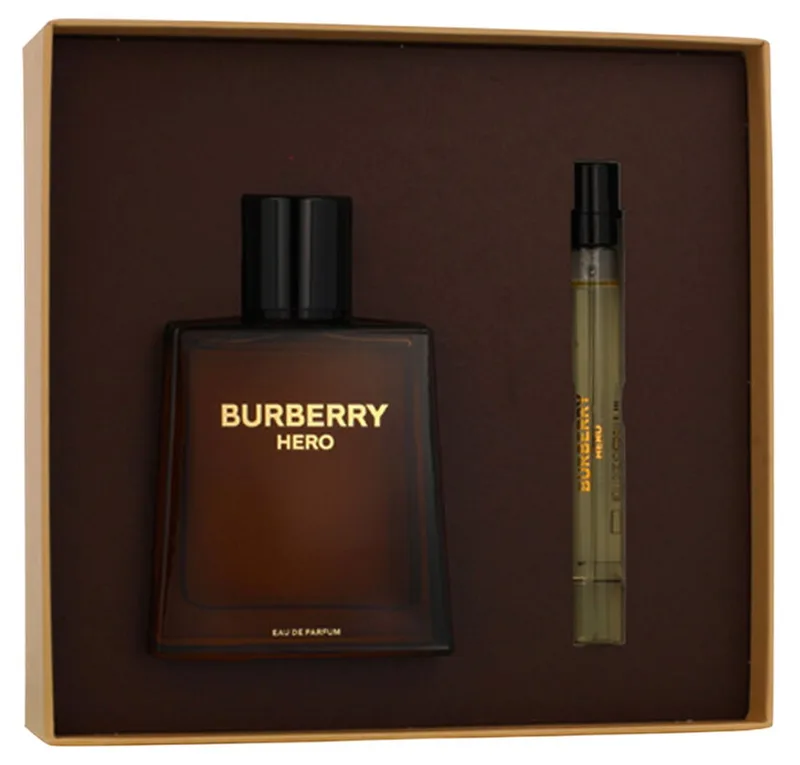 Duft-Set Hero Eau de Parfum (EDP) Herren Spray Geschenkset, Holzig-würziger Duft mit Kiefernadeln, Weihrauch, Benzoe & Zedernholz von Burberry – Produktfoto