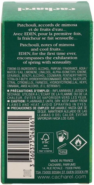 Eden EDP van Cacharel in 30 ml – productfoto 4 van 4