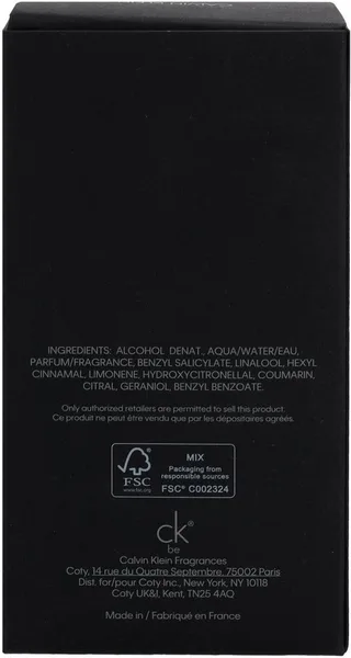 Ck Be Eau de Toilette - Unisex de Calvin Klein en 100 ml – photo du produit 4 sur 4