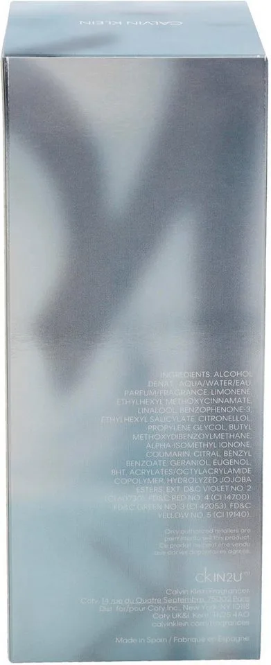 Eau de Toilette CK IN2U, Orientalisch-holziger Herrenduft mit Zitrone, Kakao, Pfeffer, Vetiver. fra Calvin Klein – produktbillede 4 af 4