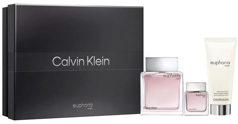 Euphoria Men Eau de Toilette 100 ml + Eau de Toilette 15 ml + After Shave Balm 100 ml Gift Set von Calvin Klein – Produktfoto
