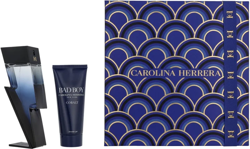 Bad Boy Cobalt Giftset 200 ml - Edp Electrique Spray 100ml/Shower Gel 100ml von Carolina Herrera – Produktfoto