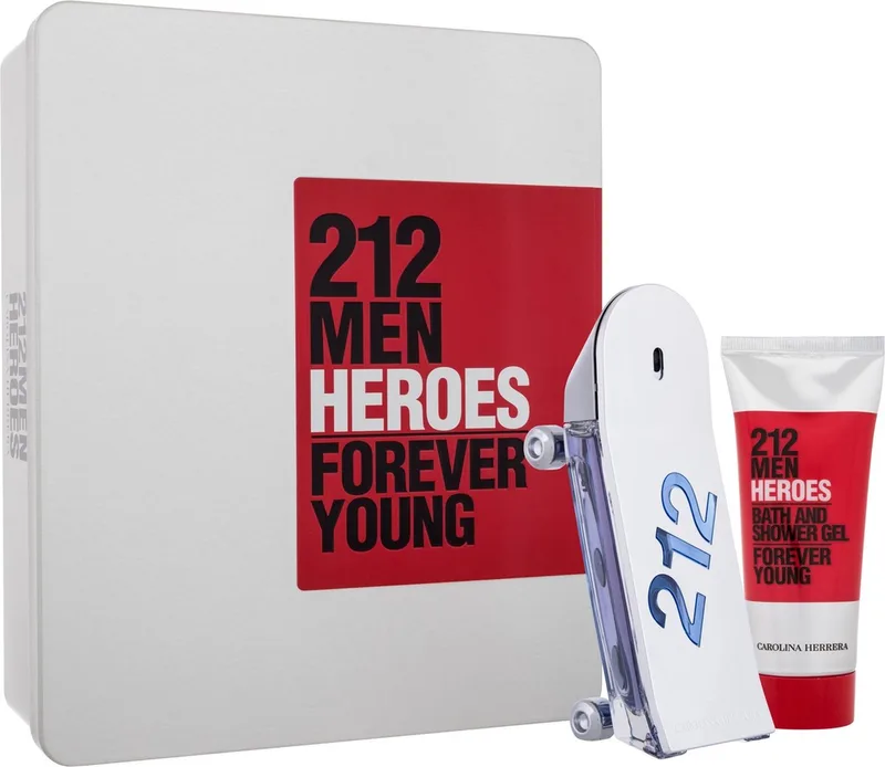 Carolina Herrera 212 Men Heroes Giftset - 90 ml eau de toilette spray + 100 ml showergel - cadeauset voor heren by Carolina Herrera – product photo