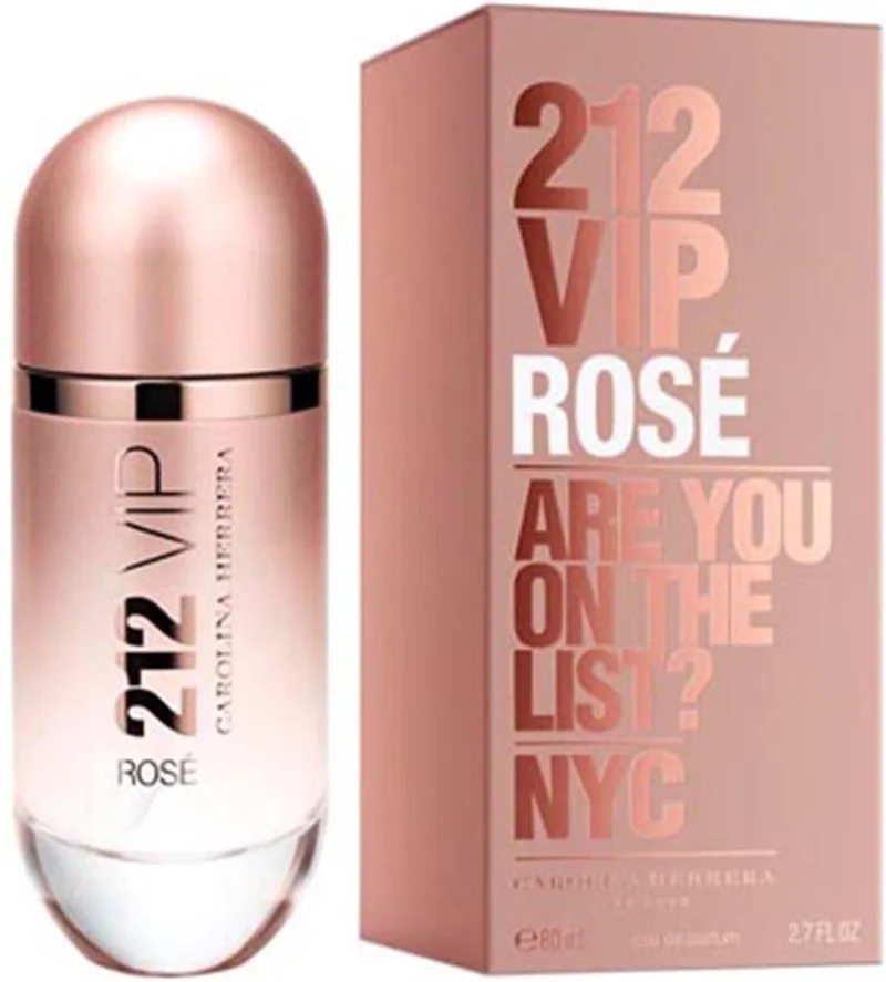 Carolina Herrera 212 VIP Rose Eau de Parfum - Damesparfum fra Carolina Herrera i 80 ml – produktbillede