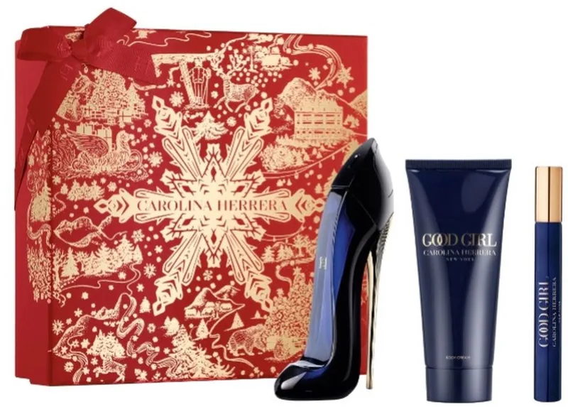 Good Girl Eau de Parfum 80ml + Body Lotion 100ml + Eau de Parfum 10ml Gift Set de Carolina Herrera – photo du produit