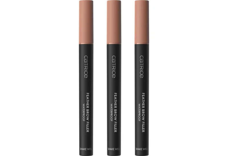 Augenbrauen-Stift Feather Brow Filler Waterproof, 3-tlg. de Catrice en Marron – photo du produit 1 sur 5