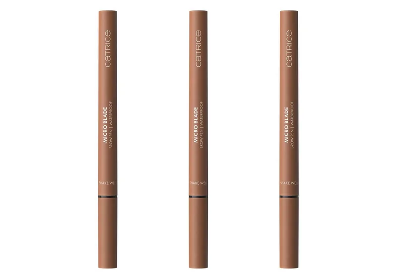 Augenbrauen-Stift MICRO BLADE BROW PEN WATERPROOF, 3-tlg., für ultra-präzise, natürlich definierte Augenbrauen by Catrice in Brown – product photo 1 of 5