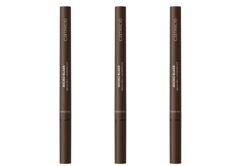 Augenbrauen-Stift MICRO BLADE BROW PEN WATERPROOF, 3-tlg., für ultra-präzise, natürlich definierte Augenbrauen von Catrice in Braun – Produktfoto 1 von 5