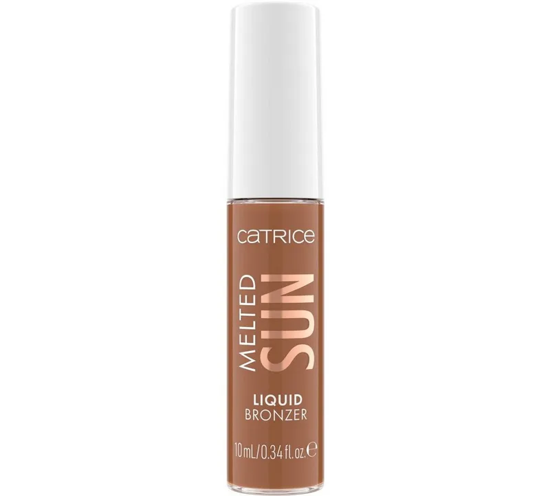 Bronzer-Puder MELTED SUN LIQUID BRONZER, 3-tlg., cremige Textur, matt, aufbaubare Deckkraft, leicht verblendbar. de Catrice en Marron – photo du produit 3 sur 5