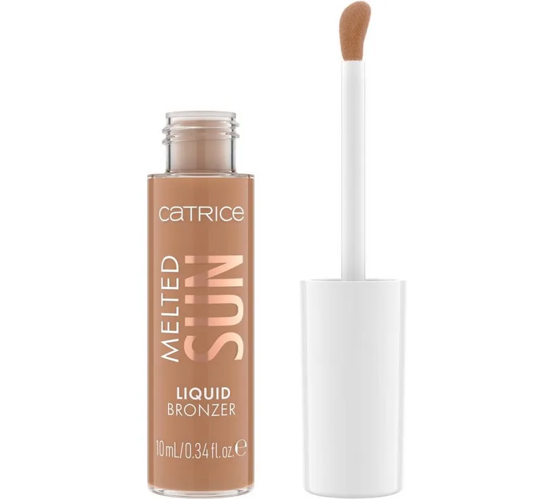 Bronzer-Puder MELTED SUN LIQUID BRONZER, 3-tlg., cremige Textur, matt, aufbaubare Deckkraft, leicht verblendbar. by Catrice in Brown – product photo 2 of 5