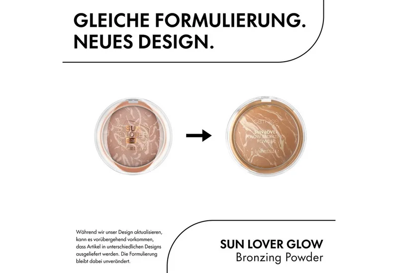 Bronzer-Puder SUN LOVER GLOW BRONZING POWDER, 3-tlg., mit lichtreflektierenden Pigmenten für einen sunkissed Look fra Catrice i Brun – produktbillede 5 af 5