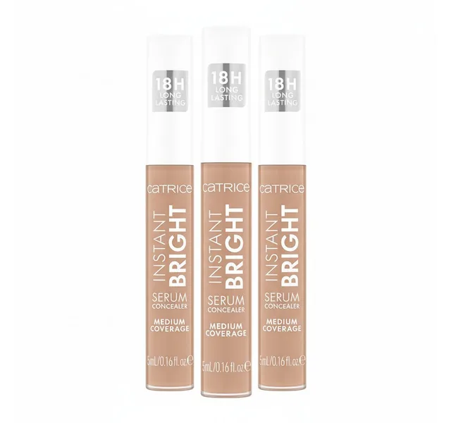 Concealer INSTANT BRIGHT SERUM CONCEALER, 3-tlg., Langhaltend, mittlere Deckkraft, leichte Textur, spendet Feuchtigkeit