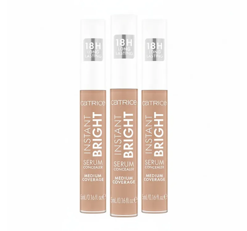 Concealer INSTANT BRIGHT SERUM CONCEALER, 3-tlg., Langhaltend, mittlere Deckkraft, leichte Textur, spendet Feuchtigkeit. fra Catrice i Beige – produktbillede 1 af 5