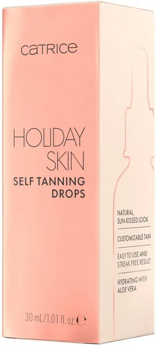 Gesichtsserum Holiday Skin Self Tanning Drops, aufbaubare Bräune, streifenfrei, leicht, hydratisierend, strahlend by Catrice in White – product photo 4 of 4