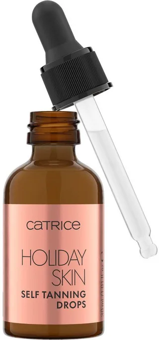 Gesichtsserum Holiday Skin Self Tanning Drops, aufbaubare Bräune, streifenfrei, leicht, hydratisierend, strahlend by Catrice in White – product photo 2 of 4