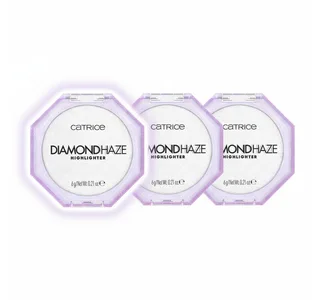Highlighter Diamond Haze Highlighter, 3-tlg., Mit 3D-Glitzerpartikel, leicht auftragbar, für alle Hauttöne geeignet. van Catrice in Wit – productfoto 1 van 5