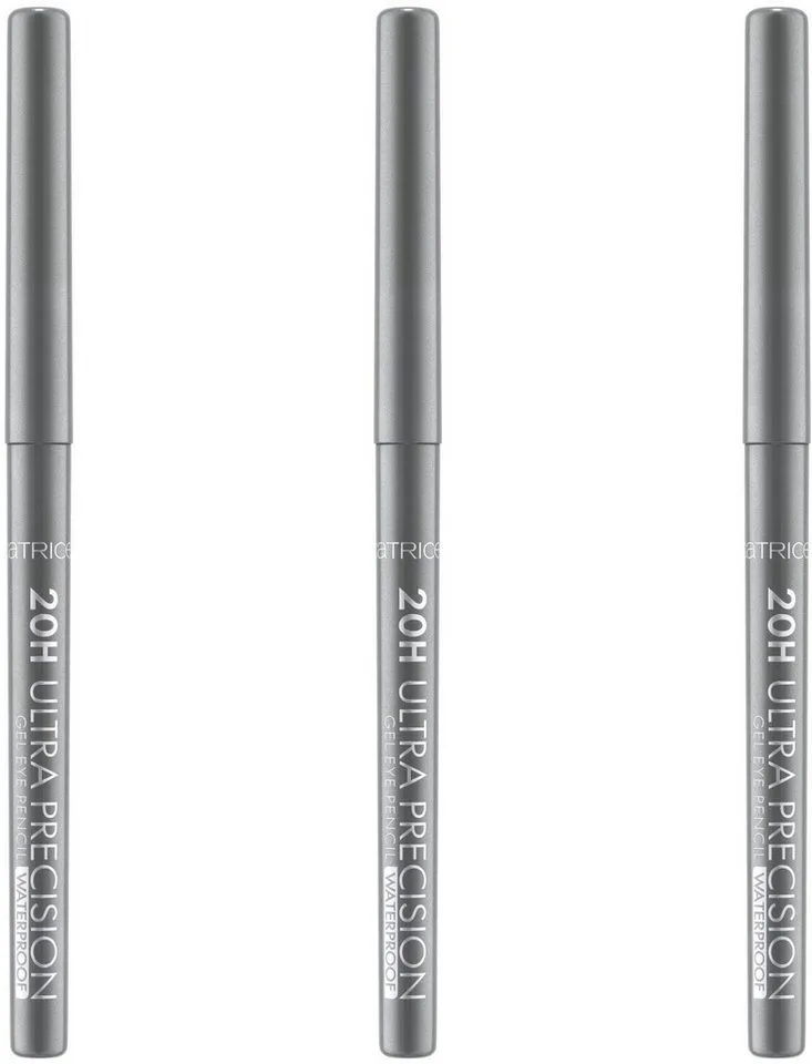 Kajal 20H Ultra Precision Gel Eye Pencil Waterproof, 3-tlg., mit metallischem Schimmer de Catrice en Gris – photo du produit