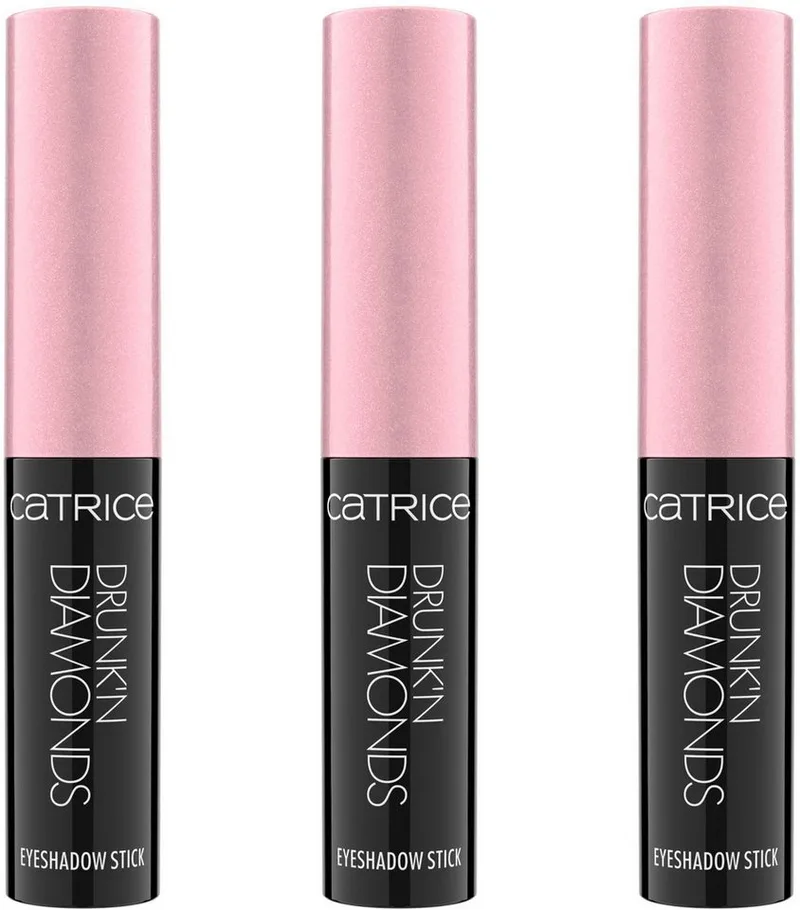 Lidschatten Drunk'n Diamonds Eyeshadow Stick, 3-tlg., Stick-Format für schnellen und unkomplizierten Einsatz fra Catrice i Lilla – produktbillede 1 af 4