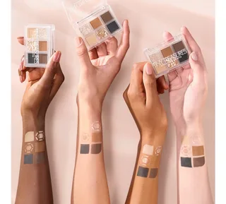 Lidschatten-Palette TINY TREASURES EYESHADOW PALETTE, Matt, schimmernd und metallisch, kompakt und reisefreundlich, vegan. fra Catrice i Brun – produktbillede 4 af 5