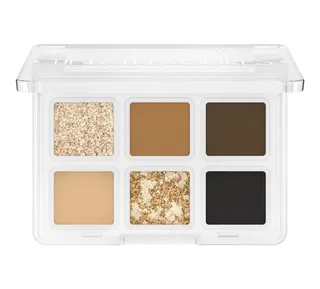 Lidschatten-Palette TINY TREASURES EYESHADOW PALETTE, Matt, schimmernd und metallisch, kompakt und reisefreundlich, vegan. fra Catrice i Brun – produktbillede 2 af 5