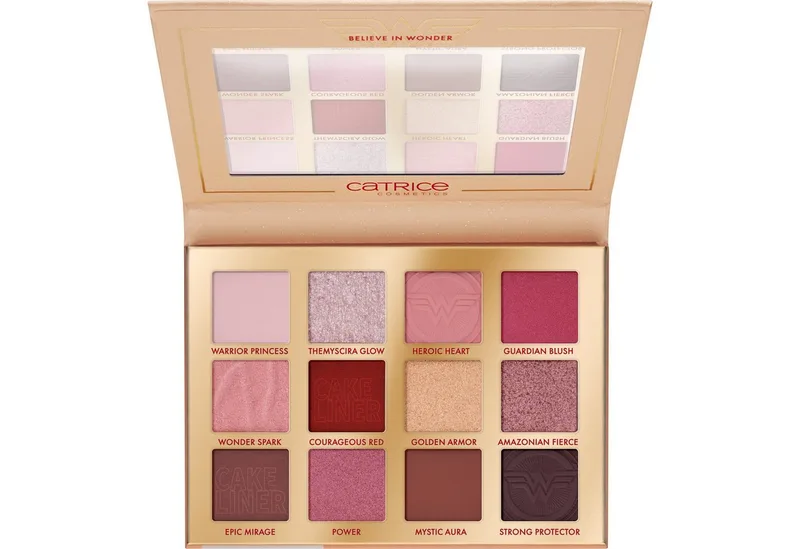 Lidschatten-Palette Wonder Woman Eyeshadow Palette, Hochpigmentiert mit matten, schimmernden und metallischen Texturen. by Catrice in Gold – product photo 3 of 4