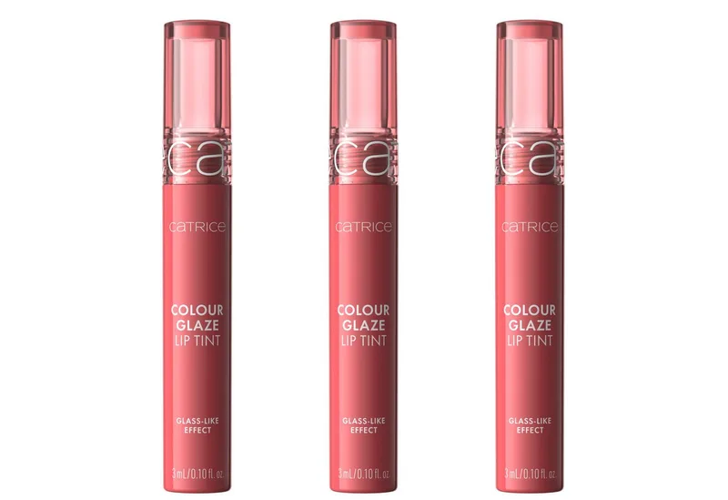 Lipgloss COLOR GLAZE LIP TINT, 3-tlg., mit glänzendem Finish und langem Tönungseffekt de Catrice en Rose – photo du produit 1 sur 5