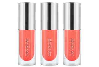 Lipgloss ETERNAL RED Cherry Bomb Lip Oil, 3-tlg., Satte Farbe, glänzendes Finish, geschmeidig mit Plumping-Effekt. fra Catrice i Lyserød – produktbillede 1 af 5