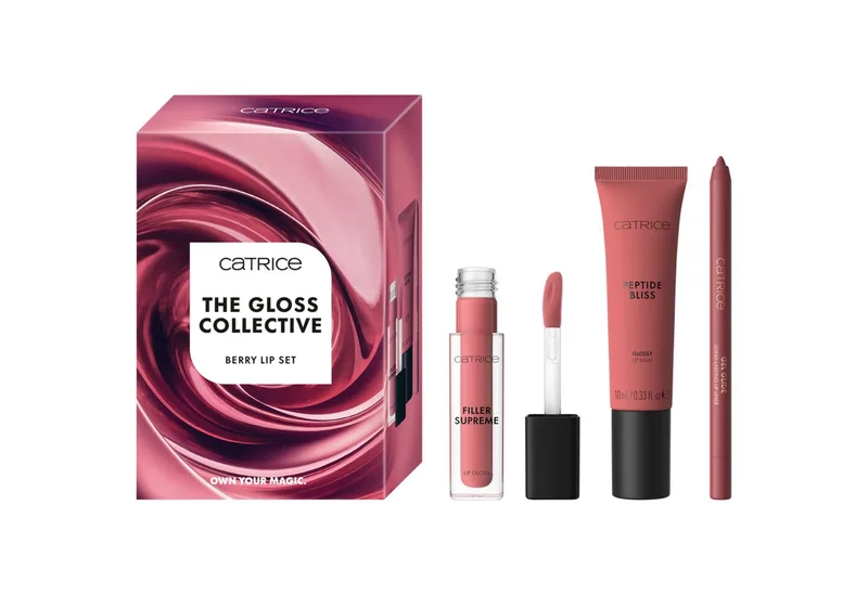Lipgloss-Set THE GLOSS COLLECTIVE BERRY LIP SET, 3-tlg., Lippen-Trio in Beerentönen, ein natürlich glänzendes Finish von Catrice in Mehrfarbig – Produktfoto 2 von 5