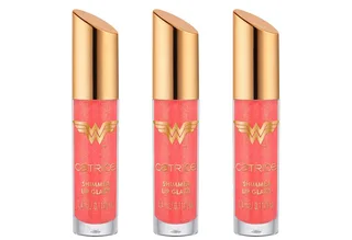 Lipgloss Wonder Woman Shimmer Lip Glaze, 3-tlg., Hochglanz-Mix aus Lippenöl und Gloss, pflegt und spendet Feuchtigkeit. by Catrice in Pink – product photo 1 of 5
