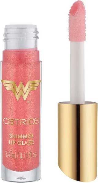 Lipgloss Wonder Woman Shimmer Lip Glaze, 3-tlg., Hochglanz-Mix aus Lippenöl und Gloss, pflegt und spendet Feuchtigkeit. by Catrice in Pink – product photo 2 of 5
