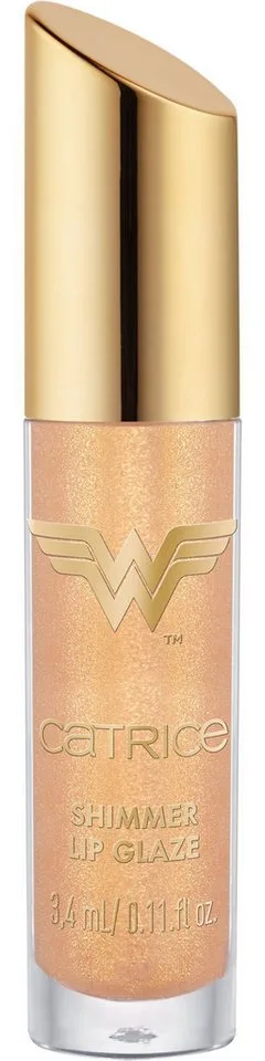 Lipgloss Wonder Woman Shimmer Lip Glaze, 3-tlg., Hochglanz-Mix aus Lippenöl und Gloss, pflegt und spendet Feuchtigkeit. by Catrice in Beige – product photo 3 of 5