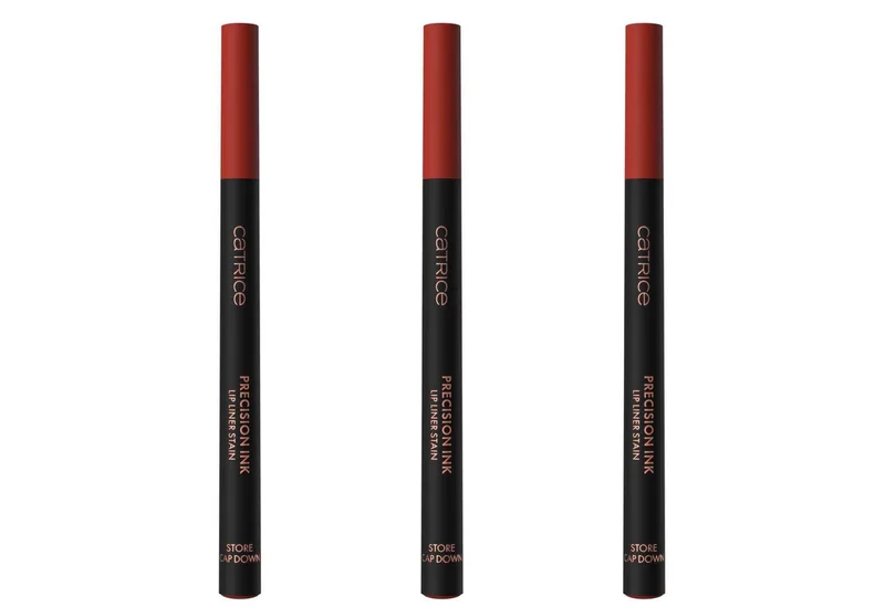 Lipliner Precision Ink Lip Liner Stain, 3-tlg. de Catrice en Rouge – photo du produit 1 sur 5