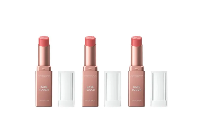 Lippenbalsam Bare Touch Lip Oil Balm, 3-tlg. fra Catrice i Beige – produktbillede 1 af 4