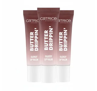 Lippenbalsam Butter Drippin' Glossy Lip Balm, 3-tlg., Dezenter Farbakzent, geschmeidig, hochglänzend, spendet Feuchtigkeit. by Catrice in Brown – product photo 1 of 5