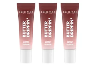 Lippenbalsam Butter Drippin' Glossy Lip Balm, 3-tlg., Dezenter Farbakzent, geschmeidig, hochglänzend, spendet Feuchtigkeit. by Catrice in Brown – product photo 2 of 5