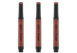 Lippenbalsam Melt & Plump Juicy Lip Plumper, 3-tlg., Sorgt für Glanz und Volumen, weiche Textur, kühlend durch Menthol. by Catrice in Brown – product photo 1 of 5